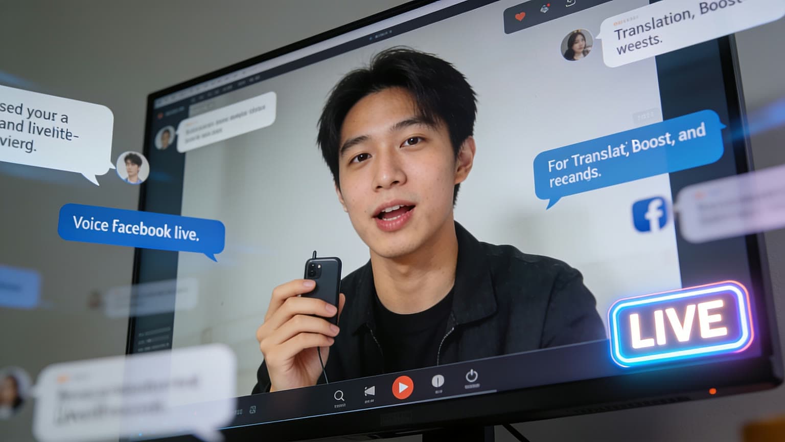 How Voice Translation Boosts AI Livestreams — blog hero illustration