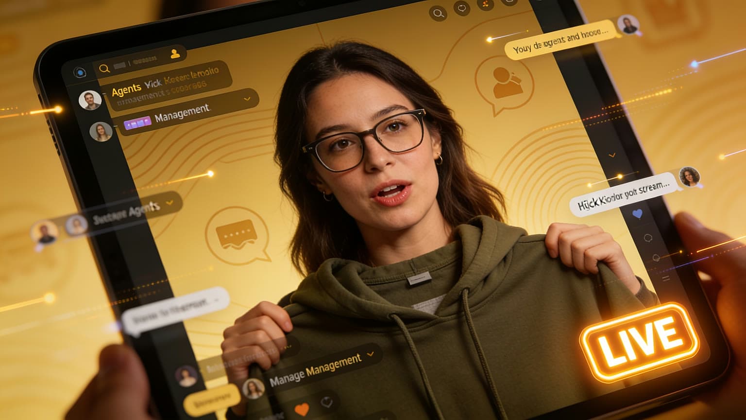 AI Agents for Social Media Management — blog hero illustration