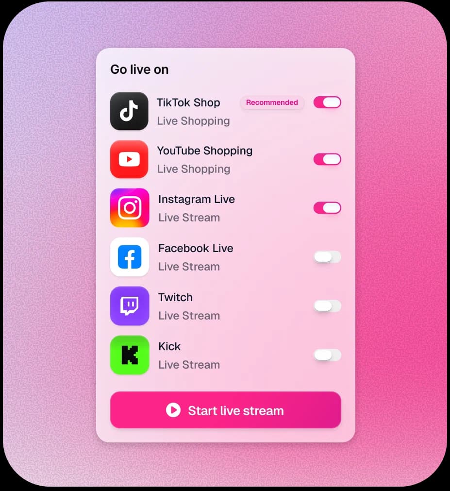 Stream analytics inside the TwinTone dashboard