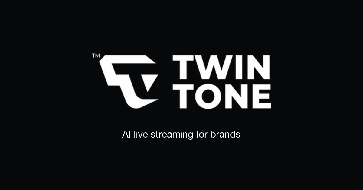 Screenshot of TwinTone, AI hosts that run live shopping streams for brands around the clock